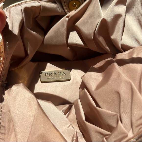 PRADA MESH ROSE GOLD MINI BAG - Picture 3 of 5